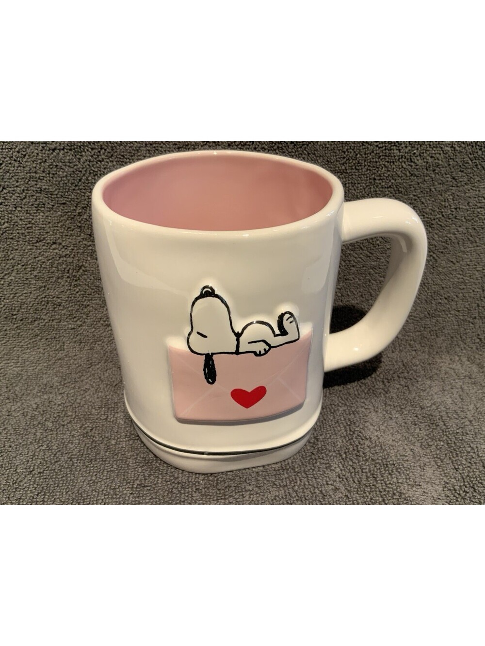 Rae Dunn Cute 2024 Peanuts ‘Love Snoppy’ 18oz. Mug